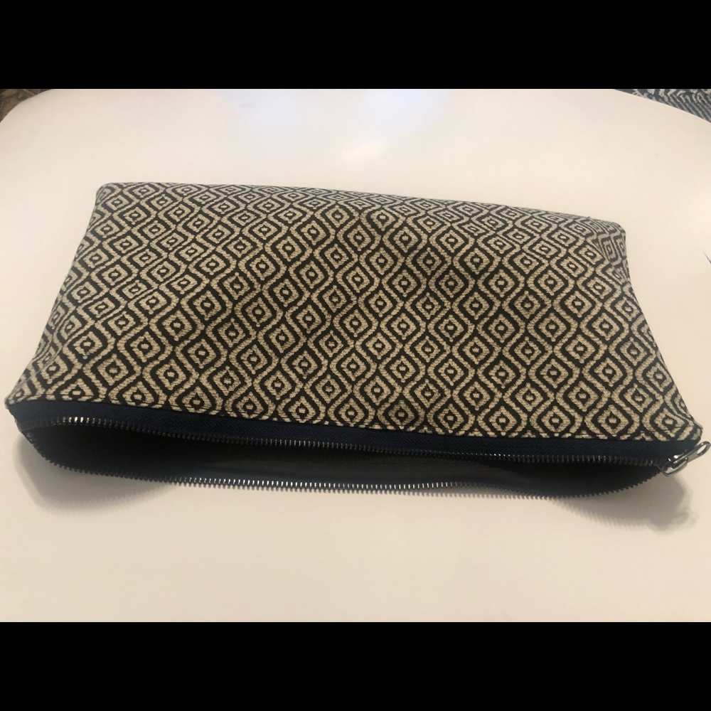HOMEMADE and SEWN Zippered Purse Pouch, Boho Style, Makeup Bag, travel bag